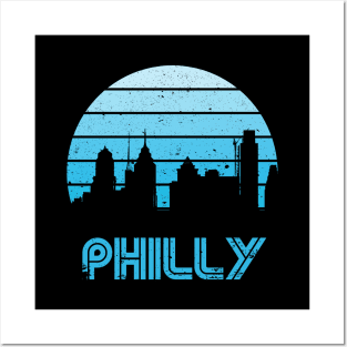 Retro Sunset Philly Posters and Art